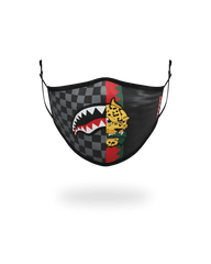 ADULT SPUCCI SPLIT FORM-FITTING FACE MASK