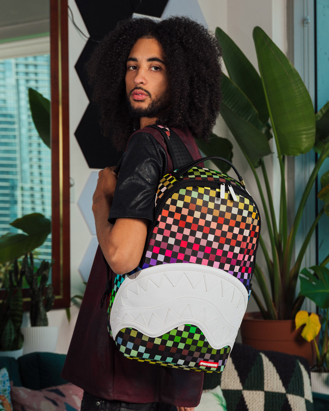 SHARKS IN PARIS THE GRID BACKPACK (DLXV)